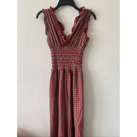Max Studio Smocked Jumpsuit Size Xs - Picture 2 of 10